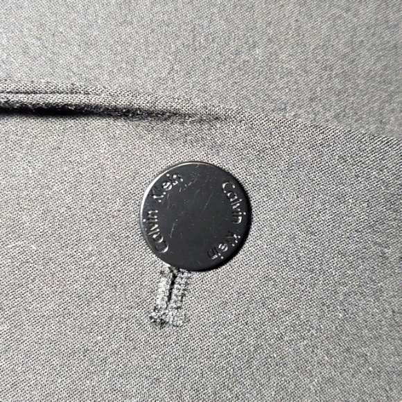 Calvin Klein Black Polyester Rayon Spandex Women's Jacket 🧥 Size 14 - Picture 6 of 15